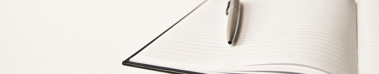 notebook and pen
